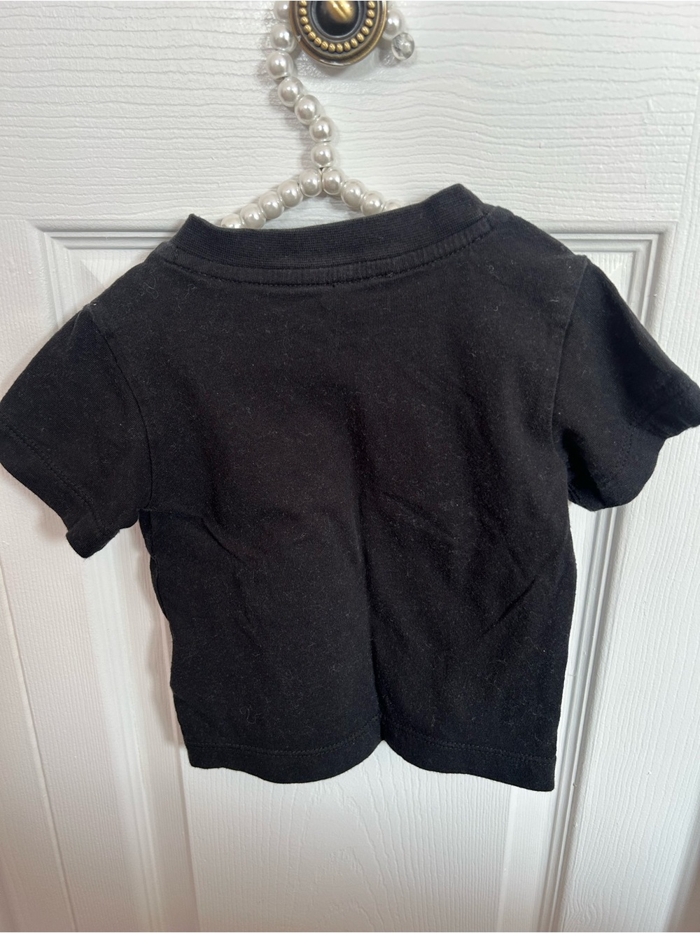adidas Black Kids Tee with White Trefoil Logo - Picture 2 of 3